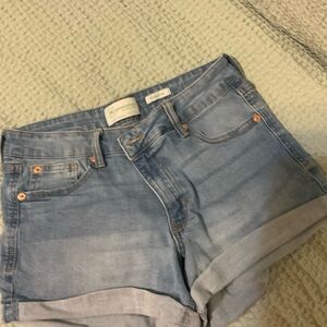 Light Blue Denim Shorts